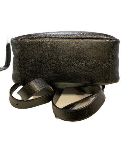 IL BISONTE（イル ビゾンテ）IL BISONTE (イル ビゾンテ) レザーバックパック ブラックの古着・服飾アイテム