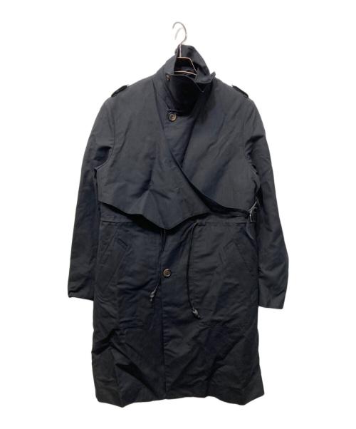 nobuyuki matsui（ノブユキマツイ）Nobuyuki Matsui (ノブユキマツイ) レイヤードデザインコート ブラック サイズ:3の古着・服飾アイテム