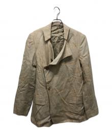 nobuyuki matsui（ノブユキマツイ）の古着「リネンダブルジャケット」｜ベージュ