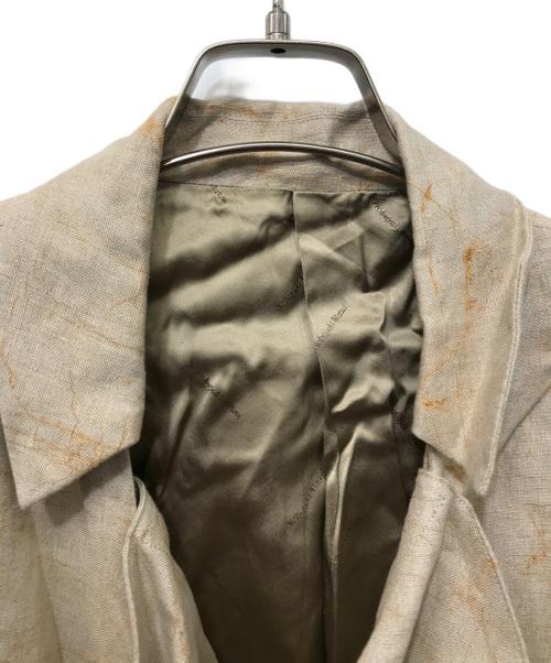 nobuyuki matsui（ノブユキマツイ）Nobuyuki Matsui (ノブユキマツイ) リネンダブルジャケット ベージュ サイズ:SIZE 3の古着・服飾アイテム
