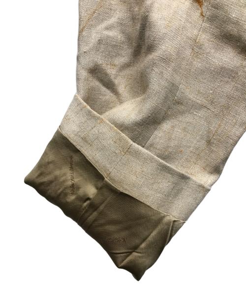 nobuyuki matsui（ノブユキマツイ）Nobuyuki Matsui (ノブユキマツイ) リネンダブルジャケット ベージュ サイズ:SIZE 3の古着・服飾アイテム