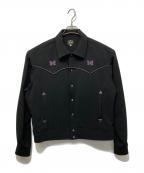 Needlesニードルズ）の古着「パイピングカウボーイジャケット」｜ブラック×パープル