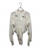 LOEWEロエベ）の古着「ドレープ レーヨンブラウス」｜ホワイト