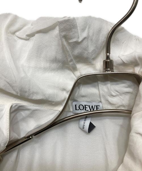 LOEWE（ロエベ）LOEWE (ロエベ) ドレープ レーヨンブラウス ホワイト サイズ:34の古着・服飾アイテム