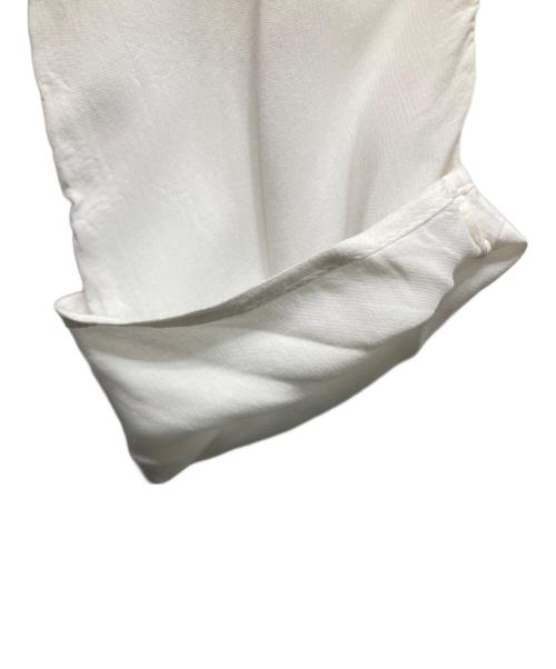 LOEWE（ロエベ）LOEWE (ロエベ) ドレープ レーヨンブラウス ホワイト サイズ:34の古着・服飾アイテム