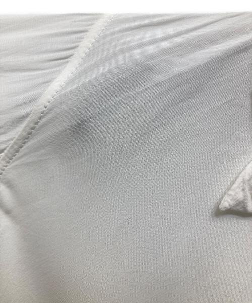 LOEWE（ロエベ）LOEWE (ロエベ) ドレープ レーヨンブラウス ホワイト サイズ:34の古着・服飾アイテム