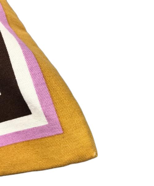 MARNI（マルニ）MARNI (マルニ) フラワーカフェ バンダナトートバッグ ベージュ×ピンクの古着・服飾アイテム