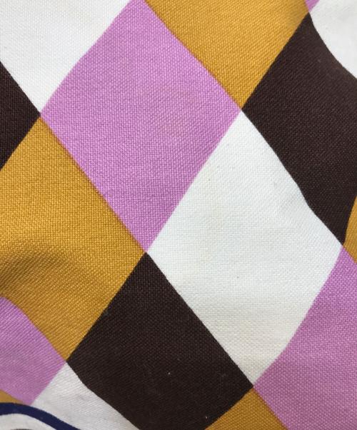 MARNI（マルニ）MARNI (マルニ) フラワーカフェ バンダナトートバッグ ベージュ×ピンクの古着・服飾アイテム