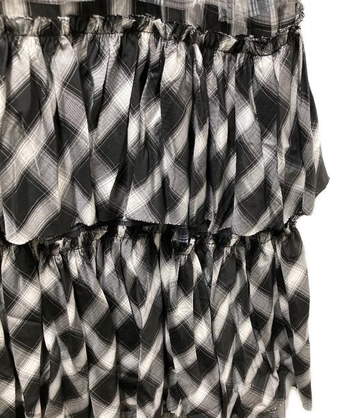 MAISON SPECIAL（メゾンスペシャル）MAISON SPECIAL (メゾンスペシャル) Plaid Tiered Dress グレー×ブラック サイズ:38の古着・服飾アイテム