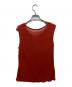HERMES (エルメス) ノースリーブニット レッド サイズ:LA：10000円