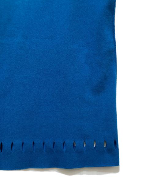 ISSEY MIYAKE（イッセイミヤケ）ISSEY MIYAKE (イッセイミヤケ) ノースリーブデザインカットソー ブルー サイズ:2の古着・服飾アイテム