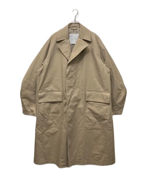 0 STOCK TOKYO（ゼロストックトウキョウ）0 STOCK TOKYO (ゼロストックトウキョウ) NYLON TASLAN CHESTER COAT ベージュ サイズ:06の古着・服飾アイテム
