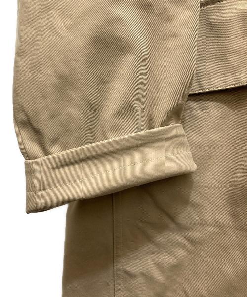 0 STOCK TOKYO（ゼロストックトウキョウ）0 STOCK TOKYO (ゼロストックトウキョウ) NYLON TASLAN CHESTER COAT ベージュ サイズ:06の古着・服飾アイテム