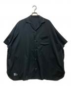 FreshServiceフレッシュサービス）の古着「COOL FIBER OPEN COLLAR S/S SHIRT」｜ブラック