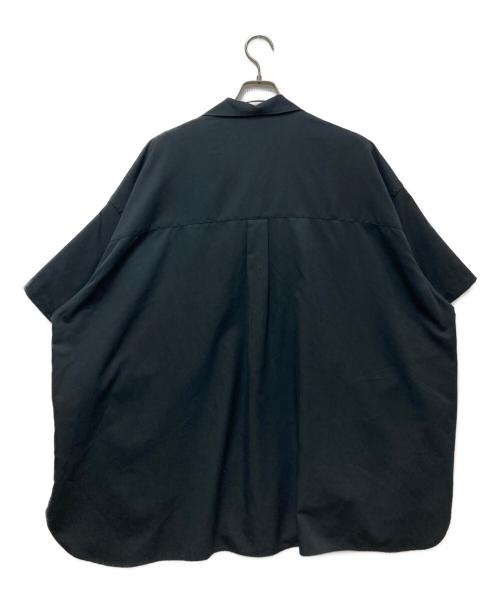 FreshService（フレッシュサービス）FreshService (フレッシュサービス) COOL FIBER OPEN COLLAR S/S SHIRT ブラック サイズ:Lの古着・服飾アイテム