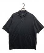 teatoraテアトラ）の古着「CAPSULESNAP POLO SHIRT DR  TT-POLO-DR」｜ブラック
