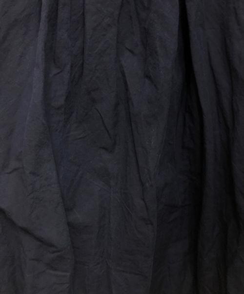 OUTIL（ウティ）OUTIL (ウティ) リネン混ギャザーワンピース ネイビーの古着・服飾アイテム