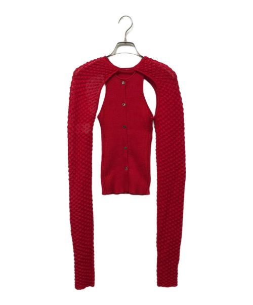 PRANK PROJECT（プランクプロジェクト）PRANK PROJECT (プランクプロジェクト) Bolero Set Combi Knit レッド サイズ:Freeの古着・服飾アイテム