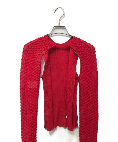 PRANK PROJECT（プランクプロジェクト）PRANK PROJECT (プランクプロジェクト) Bolero Set Combi Knit レッド サイズ:Freeの古着・服飾アイテム