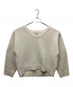 CLANEクラネ）の古着「V NECK KNIT TOPS」｜ホワイト