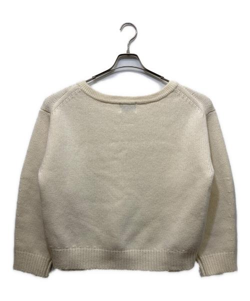 CLANE（クラネ）CLANE (クラネ) V NECK KNIT TOPS ホワイト サイズ:1の古着・服飾アイテム