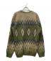 Needles (ニードルズ) ダイヤモンドモヘアカーディガン グリーン×ベージュ サイズ:S：15000円