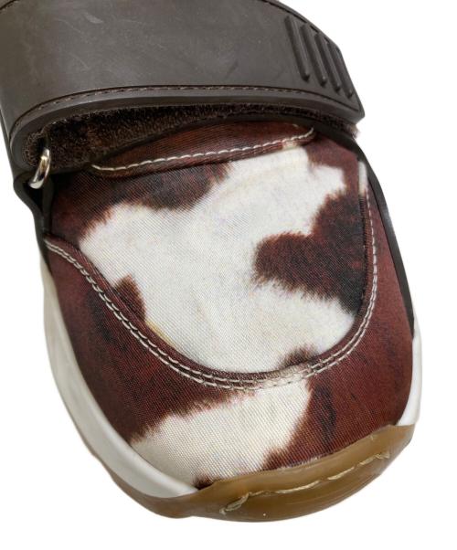 BURBERRY（バーバリー）BURBERRY (バーバリー) RAMESY ローカットスニーカー ブラウン×アイボリー サイズ: 38 1/2の古着・服飾アイテム