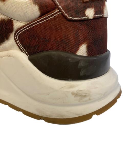 BURBERRY（バーバリー）BURBERRY (バーバリー) RAMESY ローカットスニーカー ブラウン×アイボリー サイズ: 38 1/2の古着・服飾アイテム