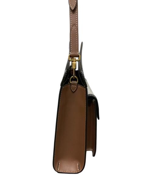 BURBERRY（バーバリー）BURBERRY (バーバリー) MINI POCKET 2WAYバッグ グレー×ブラックの古着・服飾アイテム