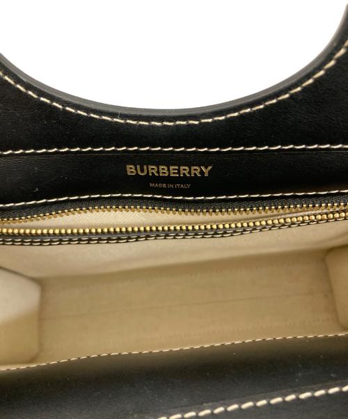 BURBERRY（バーバリー）BURBERRY (バーバリー) MINI POCKET 2WAYバッグ グレー×ブラックの古着・服飾アイテム