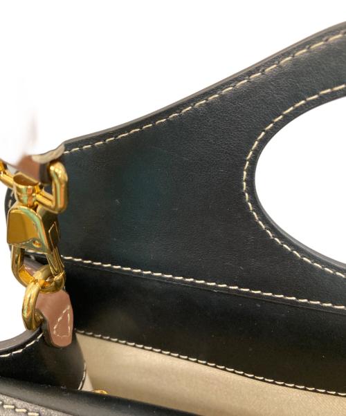 BURBERRY（バーバリー）BURBERRY (バーバリー) MINI POCKET 2WAYバッグ グレー×ブラックの古着・服飾アイテム