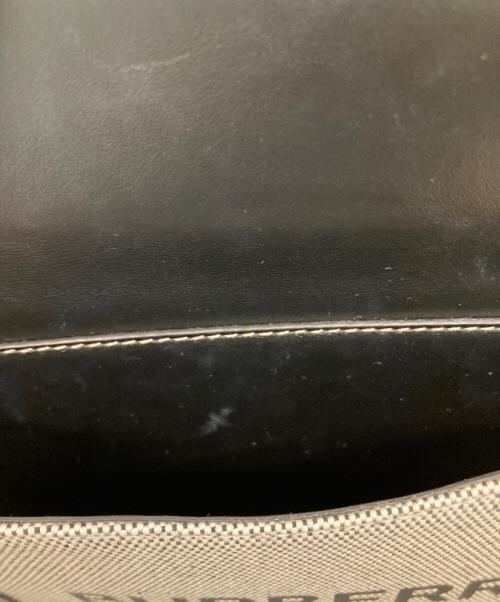 BURBERRY（バーバリー）BURBERRY (バーバリー) MINI POCKET 2WAYバッグ グレー×ブラックの古着・服飾アイテム