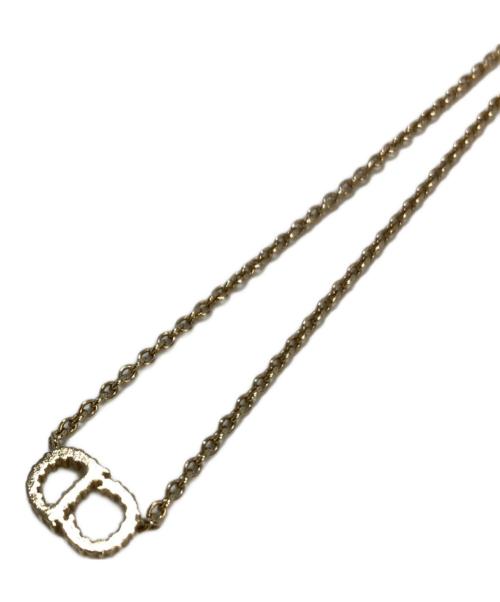 Christian Dior（クリスチャン ディオール）Christian Dior (クリスチャン ディオール) Clair D Lune ラインストーンネックレス ゴールドカラーの古着・服飾アイテム