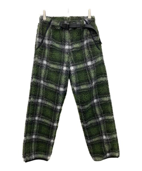 GRAMICCI（グラミチ）GRAMICCI (グラミチ) SHADOW PLAID SHERPA PANT グリーン サイズ:XSの古着・服飾アイテム