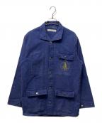 MILITARYミリタリー）の古着「モールスキンワークジャケット」｜ネイビー