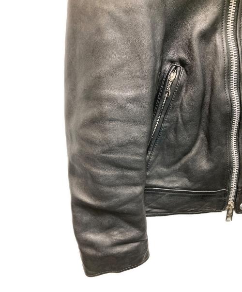 Schott（ショット）Schott (ショット) FREAK'S STORE (フリークスストア) 別注セミダブル ライダースジャケット ブラック サイズ:Mの古着・服飾アイテム