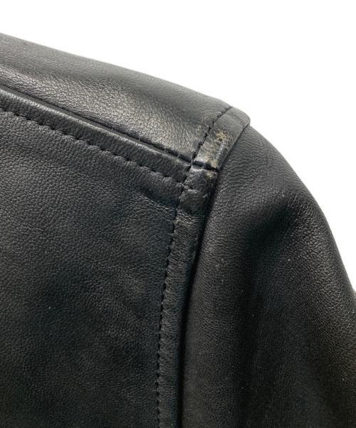 Schott（ショット）Schott (ショット) FREAK'S STORE (フリークスストア) 別注セミダブル ライダースジャケット ブラック サイズ:Mの古着・服飾アイテム