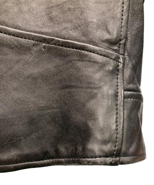 Schott（ショット）Schott (ショット) FREAK'S STORE (フリークスストア) 別注セミダブル ライダースジャケット ブラック サイズ:Mの古着・服飾アイテム