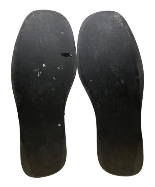 GANNI（ガニー）Ganni (ガニー) Patent Croco Butterfly Chain Platform Loafers ブラック サイズ:38の古着・服飾アイテム