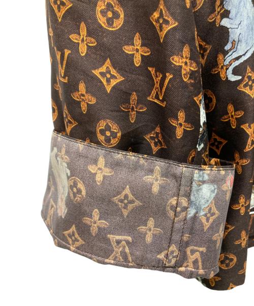 LOUIS VUITTON（ルイ ヴィトン）LOUIS VUITTON (ルイ ヴィトン) キャットグラム LV シャツ パジャマ ブラウン サイズ:38の古着・服飾アイテム