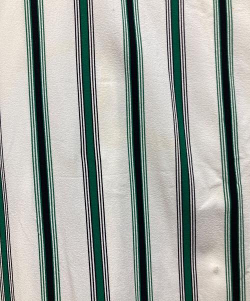 LOUIS VUITTON（ルイ ヴィトン）LOUIS VUITTON (ルイ ヴィトン) ジップアップストライプワンピース ベージュ×グリーン サイズ:40の古着・服飾アイテム