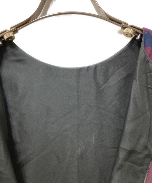 LOUIS VUITTON（ルイ ヴィトン）LOUIS VUITTON (ルイ ヴィトン) フラワープリントシルクワンピース ネイビー サイズ:40の古着・服飾アイテム
