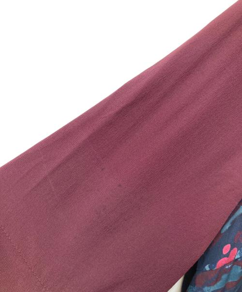 LOUIS VUITTON（ルイ ヴィトン）LOUIS VUITTON (ルイ ヴィトン) フラワープリントシルクワンピース ネイビー サイズ:40の古着・服飾アイテム