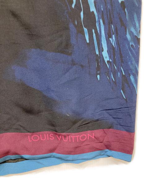 LOUIS VUITTON（ルイ ヴィトン）LOUIS VUITTON (ルイ ヴィトン) フラワープリントシルクワンピース ネイビー サイズ:40の古着・服飾アイテム