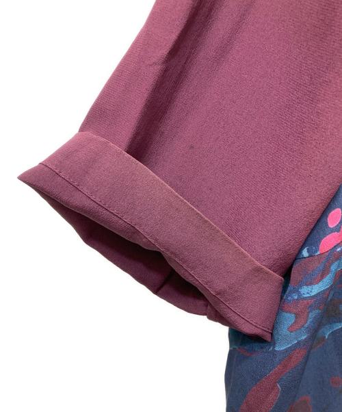 LOUIS VUITTON（ルイ ヴィトン）LOUIS VUITTON (ルイ ヴィトン) フラワープリントシルクワンピース ネイビー サイズ:40の古着・服飾アイテム