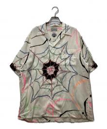WACKO MARIA×WOLF'S HEAD（ワコマリア×ウルフズヘッド）の古着「スパイダーアロハシャツ」｜ホワイト
