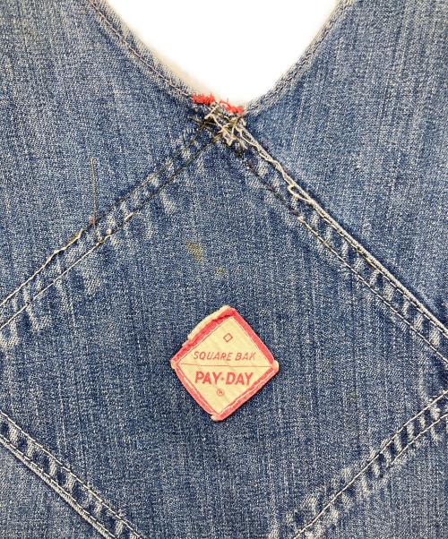 PAY DAY（ペイデイ）PAY DAY (ペイデイ) 50’S デニムオーバーオール インディゴ サイズ:不明の古着・服飾アイテム