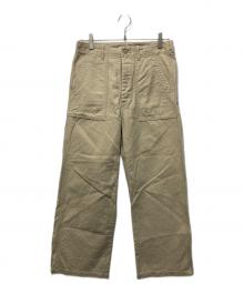 FRAMeWORK（フレームワーク）の古着「ミリタリースラブバックサテンベイカーパンツ」｜ベージュ