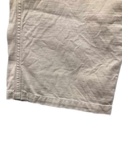 FRAMeWORK（フレームワーク）FRAMeWORK (フレームワーク) ミリタリースラブバックサテンベイカーパンツ ベージュ サイズ:36の古着・服飾アイテム