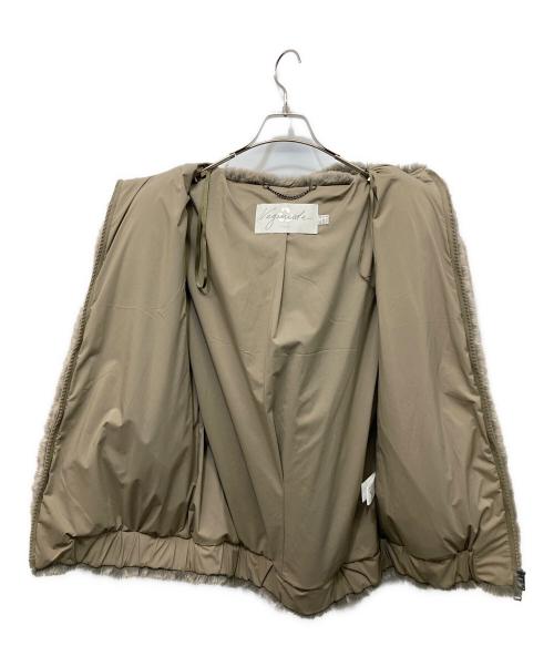 VEGANCODE（ヴィーガンコード）VEGANCODE (ヴィーガンコード) FAUX FUR ブルゾン グレー サイズ:UK10の古着・服飾アイテム